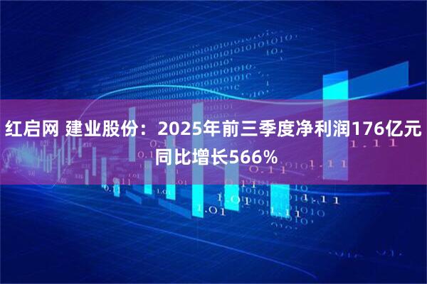 红启网 建业股份：2025年前三季度净利润176亿元 同比增长566%